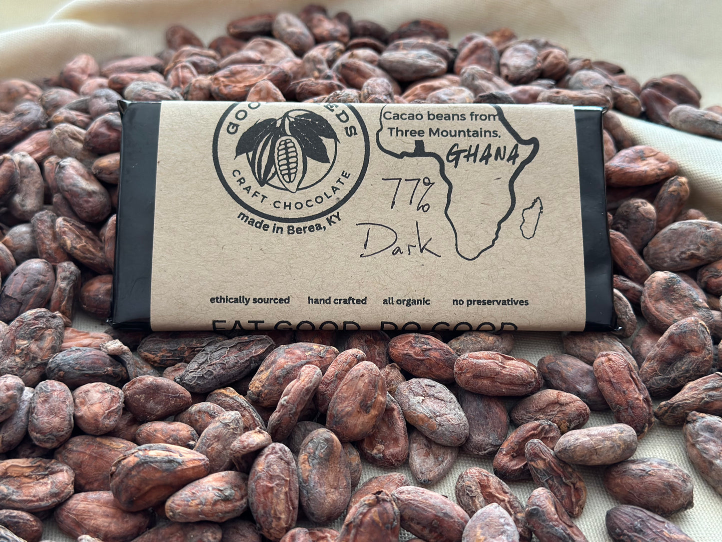 75% Dark Chocolate from Ghana
