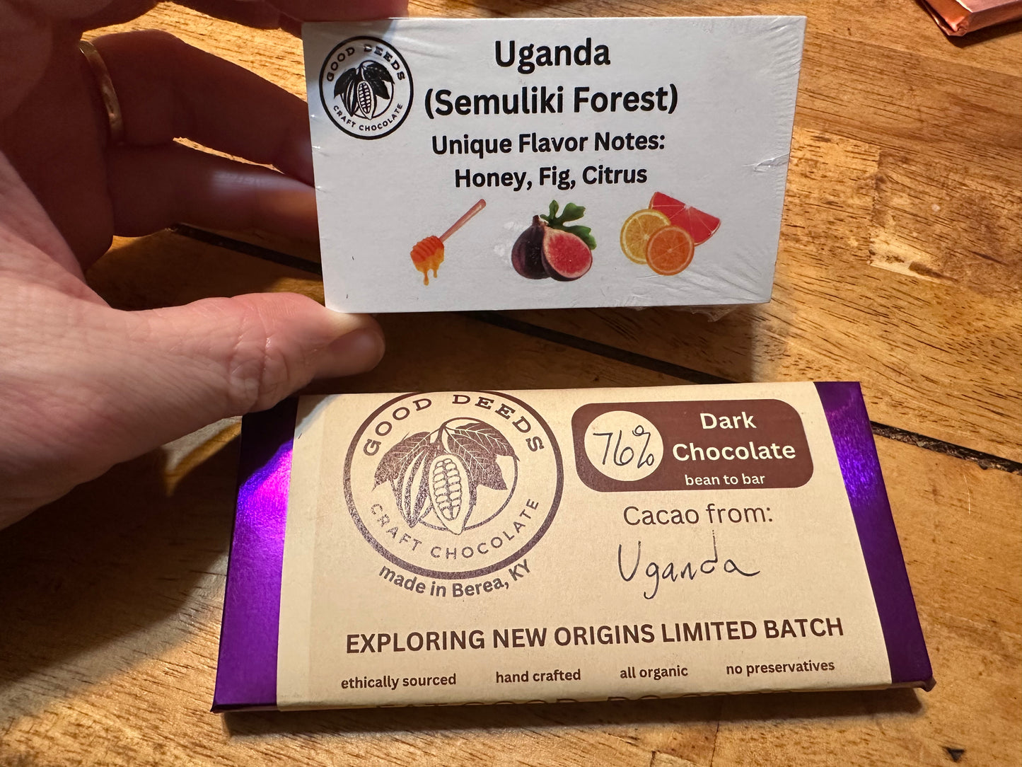 LIMITED EDITION: 76% Dark Chocolate from Uganda