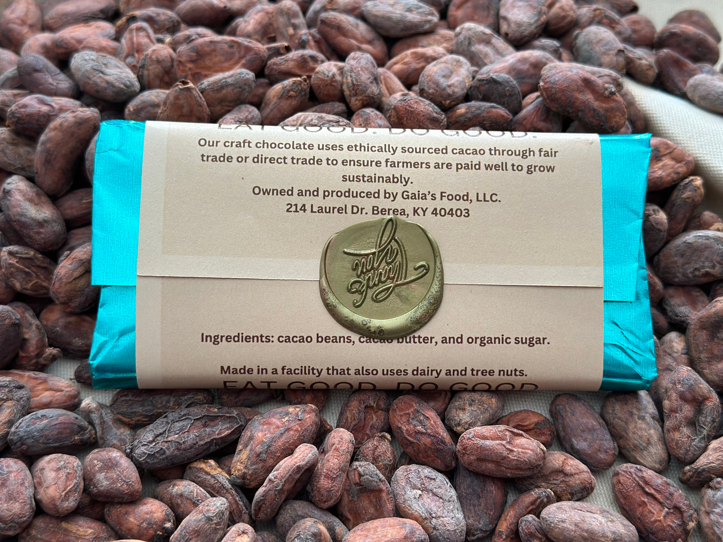 LIMTED EDITION: 75% Dark Chocolate from Eco Cacao, Ecuador